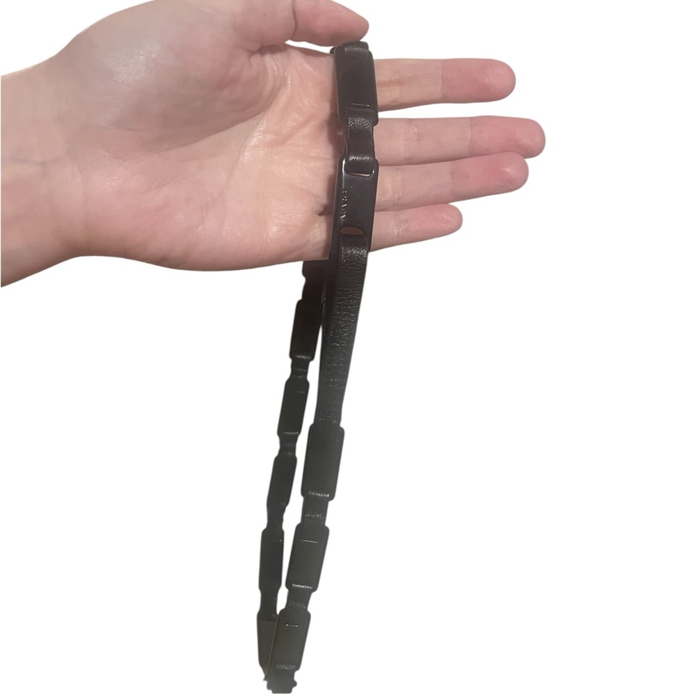 Prada Black Leather/chain women’s belt